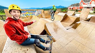 We Rode the Most insane Backyard Skatepark [upl. by Droffats]