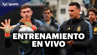 EL ENTRENAMIENTO DE LA SELECCIÓN ARGENTINA ¿JULIÁN O LAUTARO ¿QUÉ EQUIPO PONDRÁ SCALONI SIN MESSI [upl. by Ahsitak328]