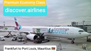 Lufthansas NEW leisure airline discoverairlines Premium Economy Review [upl. by Mauldon]