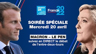 Le DÉBAT  Macron vs Le Pen  Suivez en DIRECT le débat de lentredeuxtours • FRANCE 24 [upl. by Moynahan]