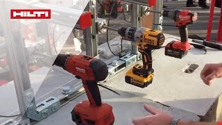 DEMO of Hiltis SF 6HA22 ATC cordless drill featuring active torque control [upl. by Annavoig344]