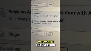 Translate wordpress with AI effortlessly with Polylang AI Automatic Translation plugin [upl. by Liza]