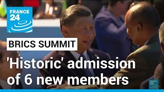 BRICS announces historic admission of six new members • FRANCE 24 English [upl. by Laing]