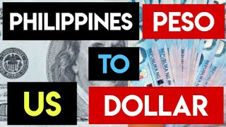 1 USD to PHP  Convert US Dollars to Philippine Pesos 27 SEP 2024 [upl. by Lilia]