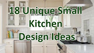 18 Unique Small Kitchen Design Ideas  DecoNatic [upl. by Deirdra]