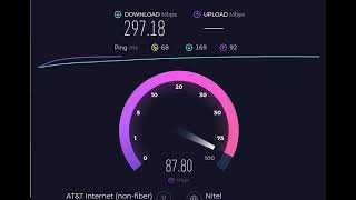 ATampT Internet air speed test [upl. by Nnyllaf944]