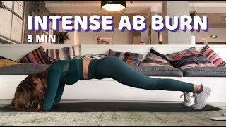 5 MIN INTENSE AB WORKOUT [upl. by Vidovic70]