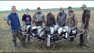 Super chasse matinal a loutarde 25 septembre 2010 avec Marc Harvey Goose hunting [upl. by Bigler630]