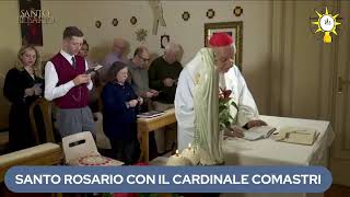 SANTO ROSARIO COL CARDINALE COMASTRI misteri della Gioia [upl. by Mills]