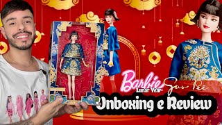 Barbie Guo Pei  AFINAL PERTENCE A COLEÇÃO “LUNAR NEW YEAR🤔  Unboxing Review e Reação PT BR [upl. by Kunz875]