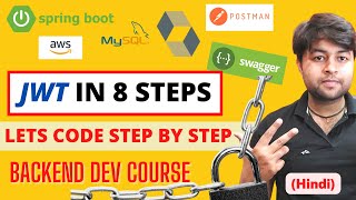 🔑 Implementing JWT authentication in 8 steps for securing APIS  one video  backend course [upl. by Osborn]