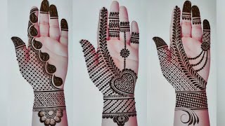 Top 3 Arabic Mehndi For Front Hand mandhi digene simple mahandi ki digain mehandi ka design [upl. by Perni99]