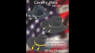 Top of the line Mens Black Cavalry Hats by Miller Hats cavalry military reenactment [upl. by Yeleen]