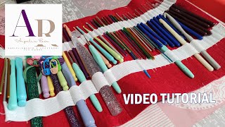 DIY  Porta Uncinetti fai da te  crochet hook holder organizer [upl. by Noni]