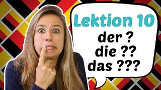 GERMAN LESSON 10 Awesome Hints on how to Guess German Articles 😎😎 [upl. by Ecnahc]