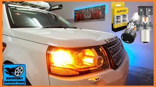 How To Upgrade Turn Signal Bulbs on Land Rover Freelander 2  Auxito P21W LED Review [upl. by Oriane238]