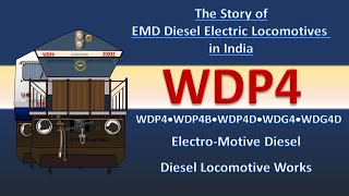 WDP4  WDG 4  Diesel electric locomotives  EMD  WDP4B  WDP4D  WDG4D  General Motors [upl. by Gamali838]