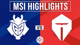 G2 vs TES Highlights ALL GAMES  MSI 2024 Lower Bracket R2  G2 Esports vs TOP Esports [upl. by Rudolph287]