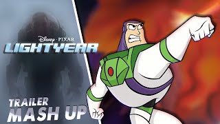 Lightyear 2022 Trailer 1 MashUp  Buzz Lightyear Of Star Command [upl. by Oelc]