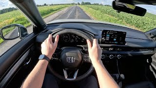 2024 Honda CRV SportL Hybrid  POV Ownership First Impressions Fuel Economy 3D Binaural Audio [upl. by Aiel675]