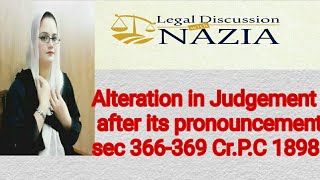 Alteration in Judgement After Its Pronouncement [upl. by Beeson765]