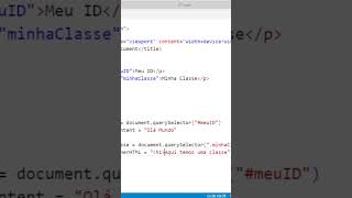 ineerHTML JS  Aula 514 Curso de JavaScript shorts [upl. by Ainar]