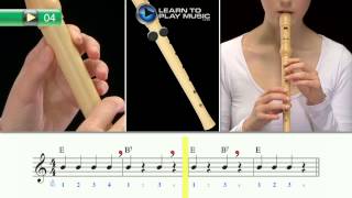 Ex004 How to Play Recorder for Kids  Recorder Lessons for Kids Book 1 [upl. by Onairotciv]