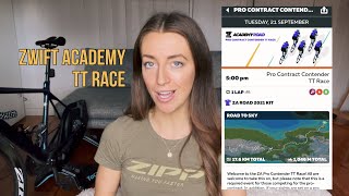 ZWIFT Academy 2021 TT Race  Road To Sky [upl. by Bink]