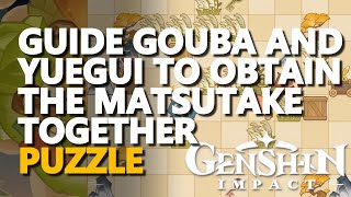 Guide Gouba and Yuegui to obtain the Matsutake Together Genshin Impact [upl. by Alabaster]