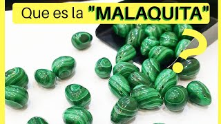 Que es la MALAQUITA  Como LIMPIAR la piedra MALAQUITA  Propiedades de la MALAQUITA verde [upl. by Maggio]