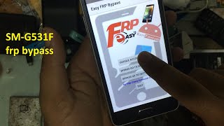 Samsung galaxy grand prime frp bypass SMG531F [upl. by Elohc259]