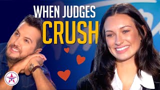 When Judges CRUSH on HOT Contestants on Talent Shows [upl. by Nerine]