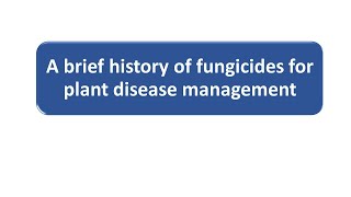 A brief history of fungicides for plant disease management │Fungicide use and development in India [upl. by Danette442]