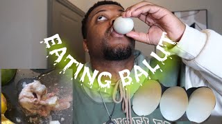 Eating a fertilized duck egg  balut egg 🥚 philippine dish￼ [upl. by Morez563]