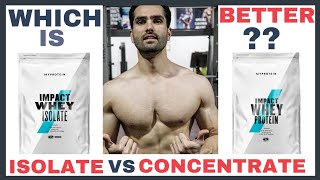 Whey Protein ISOLATE vs Whey Protein CONCENTRATE  दोनों में से कौन सा लें [upl. by Ortiz]