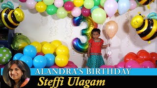 Alandra Birthday Vlog in Tamil  Steffi Ulagam [upl. by Aehsa]