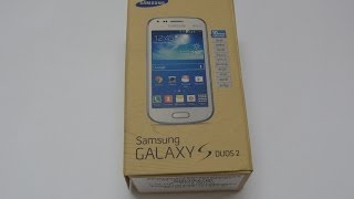 Samsung Galaxy S Duos 2 Unboxing S7582 [upl. by Oicnecserc]