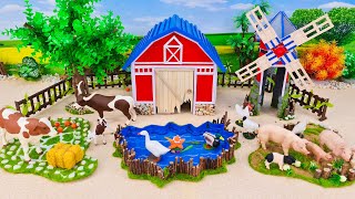 Top Best DIY Small Farm Diorama with Farm House Windmill Water Pond Cattles Cow Pig Duck [upl. by Ches]