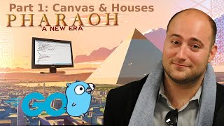 City Building game in Go from scratch  Part 1  Canvas Houses Workers [upl. by Mixie]