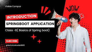 Class6 Spring Boot Basics  Project Creation  Dependencies [upl. by Ihcekn]