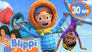 Road Trip To The Snow  Blippi and Meekah Podcast  Blippi Wonders Educational Videos [upl. by Airat]