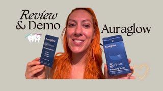 Auraglow Teeth Whitening Strips  My Honest Thoughts [upl. by Ahsihat]