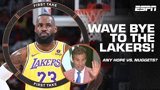 DENVER WILL WIN THE SERIES EASY Mad Dog WAVES GOODBYE to the Lakers 🍿  First Take [upl. by Hrutkay692]