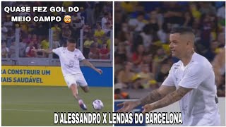 DALESSANDRO mostrando sua MAGIA contra as LENDAS do BARCELONA [upl. by Ahseei]