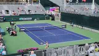 Liv Hovde vs Aliaksandra Sasnovich  BNP Paribas Open Indian Wells CA 2024 [upl. by Yeltihw]