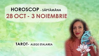 HOROSCOP 28 OCTOMBRIE  3 NOIEMBRIE Săptămanal TAROT  Alege Zodia Interactiv  Util  Atenție [upl. by Anne35]