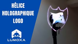 Hologramme  hélice holographique avec logo [upl. by Akierdna275]