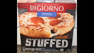 DiGiorno Stuffed Cheese Crust Pizza Pepperoni Review [upl. by Anigroeg]