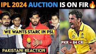 IPL Auction 2024 On Trending  Pakistani Reaction  Shan Rajpoot [upl. by Ynnaj]