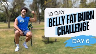 Sitting Core Workout For Muffin Tops amp Love Handles 10  Day Belly Fat Burn Challenge  Day 6 [upl. by Yelah]